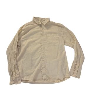 Goodfellow & Co Men's Beige Button-Down Shirt